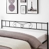 Homhougo Twin Bed Frame Platform with Headboard and Footboard Metal Bed Mattress Foundation with Storage No Box Spring Needed Black - 4 of 4