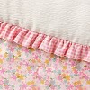 Toddler Crinkle Bow Gingham Floral Kids' Comforter - Pillowfort™ - 3 of 3