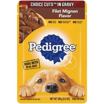 Pedigree Choice Cuts In Gravy with Beef in Filet Mignon Flavor Wet Dog Food - 3.5oz
