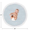 Sweet Jojo Designs Boy Baby Tummy Time Playmat Airplane Blue and White - 4 of 4