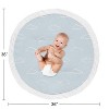 Sweet Jojo Designs Boy Baby Tummy Time Playmat Airplane Blue and White - image 4 of 4