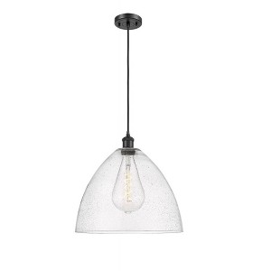 Bristol Glass - 1 Light Pendant In Industrial Style-18.75 Inches Tall and 16 Inches Wide - 1 of 1