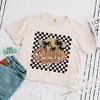 Simply Sage Market Women's Checkered Summer Short Sleeve Relaxed Fit Cropped Graphic Tee - 3 of 3
