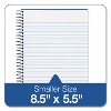TOPS Color Notebook Blue Cover 8 1/2 x 5 1/2 White 100 Sheets 73506 - 4 of 4