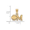 Black Bow Jewelry 14k Yellow Gold Plated Sterling Silver Phi Mu Greek Life Small Pendant - 2 of 3