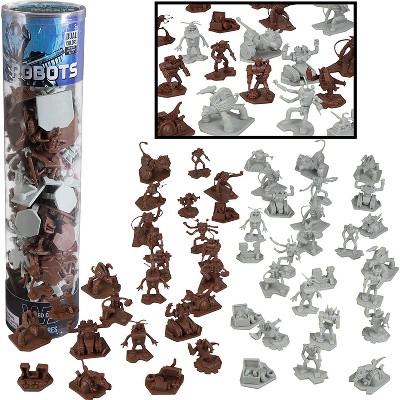 Robot Fantasy Sci-fi Action Figures - 52 Futuristic Space Battle Toys - with 14 Unique Characters - Great for Party Favors  Role Playing Games
