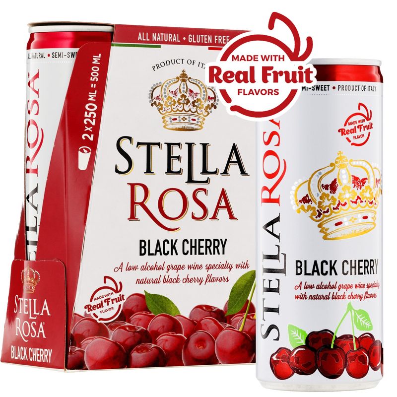 Stella Rosa Black Cherry Red Wine - 2pk/ 250 mL, 4 of 12