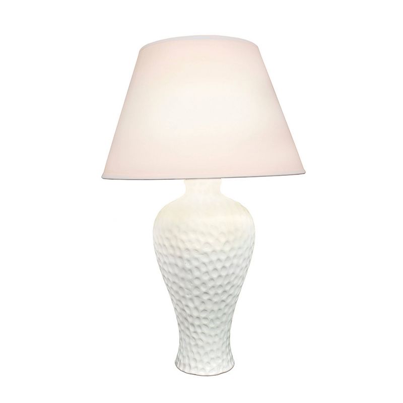 Textured Stucco Curvy Ceramic Table Lamp - Simple Designs, 2 of 4