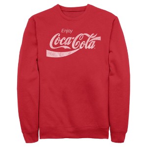 Mens Coca Cola Distressed Enjoy Sweatshirt - 1 of 4