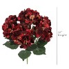 Floral Home 20" Burgundy Hydrangea Bush - 6-Piece - 4 of 4