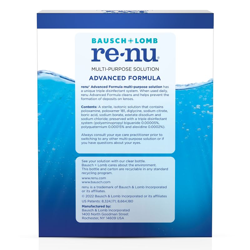 Renu Contact solution, Advanced Triple Disinfectant Formula, 5 of 10