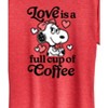 Women's - Peanuts - Love Is A Full Cup Of Coffee Short Sleeve Graphic T-Shirt - 2 of 4