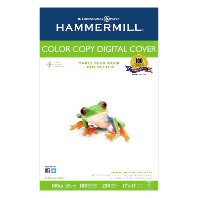 Photo 1 of Hammermill Copier Digital Cover 92 Brightness 17 x 11 Photo White 250 Sheets/Pack 133202 * PACKAGE DMG BUT NEW * 