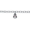 Guili Rhodium-Plated Sterling Silver with Ruby Red, Black, and White Cubic Zirconia Bird Charm Bracelet, Bold Design for Unique Style - 2 of 3
