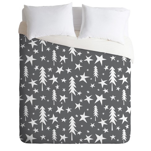 Heather Dutton Wish Upon A Star Gray Duvet Cover Set Gray Deny