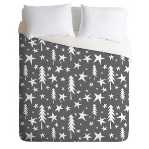 Full/Queen Heather Dutton Wish Upon A Star Gray Duvet Cover Set Gray - Deny Designs