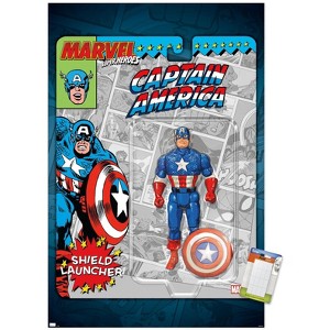 Trends International Marvel Toy Vault - Captain America Unframed Wall Poster Prints - 1 of 4