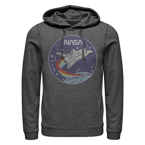 Men s Nasa Space Rocket Pull Over Hoodie Target