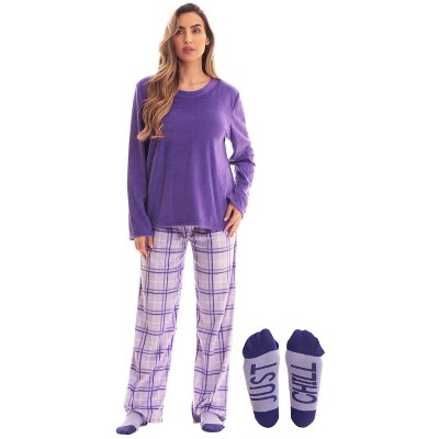 Just Love Ultra-soft Womens Pajama Pant Set With Matching Socks With  Sayings / Christmas Pajamas : Target