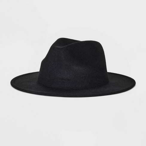 Black felt hot sale panama hat