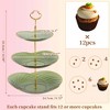 Unique Bargains 3 Tier Dessert Cupcake Stand Holder with Tiered Tray for Donut Fruits - 2 of 4