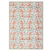 Floral Area Rug for Living Room Bedroom Soft Washable Vintage Rug Non Slip Low Pile Floor Carpet - 3 of 4