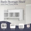 Bath Storage Shelf with Towel Rod 25" - Alaterre Furniture - 3 of 4