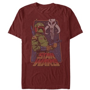 Men's Star Wars Vintage Boba Fett Frame T-Shirt - 1 of 4