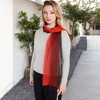 Anna-Kaci Women's Lightweight Gradient Chiffon Scarves with Flowing Ruffled Edges in Vibrant Multi-Color Designs - 3 of 4