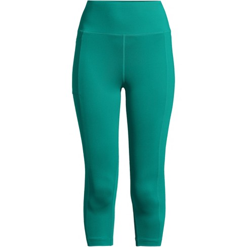 Lands' End Women's Plus Size Chlorine Resistant High Waisted Modest Swim  Leggings With Upf 50 Sun Protection - 2x - Island Emerald : Target