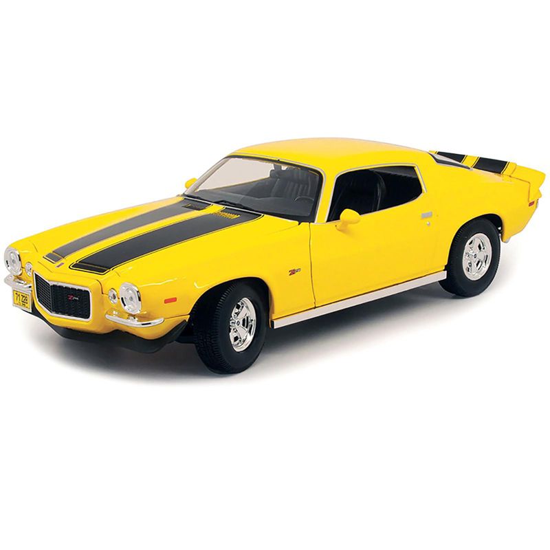 1971 Chevrolet Camaro Yellow with Black Stripes 1/18 Diecast Model Car by Maisto, 2 of 4