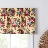 Ellis Bella Rose Stylish Medium Scale Printed Floral Pattern 1.5" Rod Pocket Tailored Valance 58"x15" Butter - 3 of 4