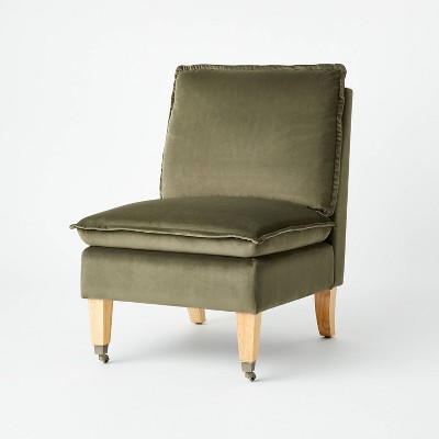 Target green cheap velvet chair