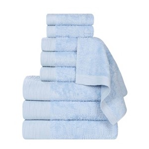 Rayon From Bamboo Cotton Blend Eco-Friendly Hypoallergenic Solid Bathroom Towel Set by Blue Nile Mills - 1 of 4