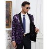 Men Shiny Sequin Blazer Clothing Fashion One Button Tuxedo Jacket for Party,Show,Banquet,Prom - 2 of 2