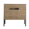 Freestanding Bathroom Vanity with Ceramic Sink, Dual-Purpose Wall-Mounted/Floor-Standing Design, Adjustable Shelf - 2 of 4