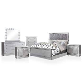 6pc Tenaya Bedroom Set Silver/Gray - HOMES: Inside + Out