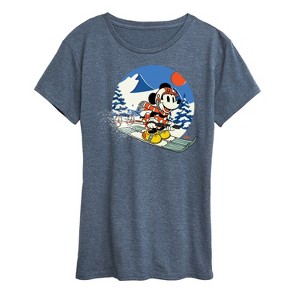 Women's - Disney - Minnie Ski Short Sleeve Graphic T-Shirt - 1 of 4