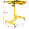 Adjustable Tear Down Work Table with Drawer, Rolling Tool Tray Table, Rolling Work Table for Repair Shops, and DIY, Portable, 220 Pound Capacity - 2 of 4