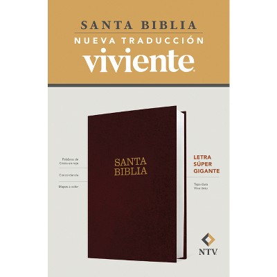 Santa Biblia Ntv, Letra Súper Gigante (Tapa Dura, Vino Tinto, Letra Roja) - Large Print (Hardcover)