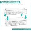 Sorbus 3 Pack Clear Stackable Plastic Sunglass Holder with Hinged Lid for Eyewear Display Includes 5 Sections - 4 of 4