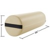 Saloniture Jumbo Round 26" x 9" Massage Table Bolster Pillow Pad - 3 of 4
