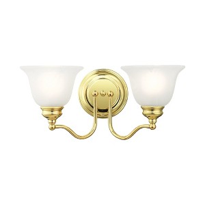 Livex Lighting Essex 2 - Light Vanity in  Polished Brass - 1 of 1