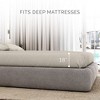 Natemia Fitted Bed Sheet Full Biege - 4 of 4