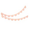 Meri Meri Peach Tissue Paper Scallop Garland Set (13' with excess cord - Pack of 1) - 3 of 4