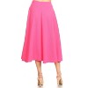 Women's Flared Midi Skirt with pockets - White Mark - 3 of 3