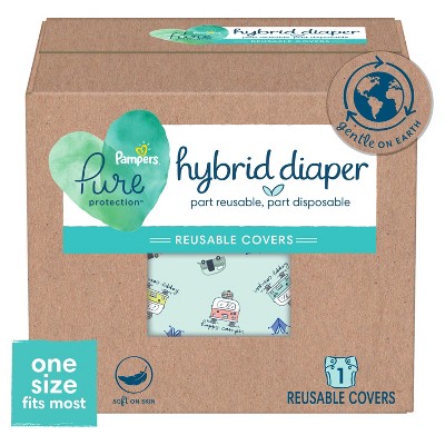 Image of Pampers Hybrid Cover Diaper Happy Camper - 1ct