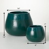 12.25"H Sullivans Turquoise Fat-Bottomed Pot Set of 2, Multicolored - 4 of 4