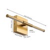 JONATHAN Y Makena Modern Minimalist Dimmable Integrated LED Metal Wall Sconce - 4 of 4