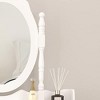 DOMETOUR Vanity Table Set with 4 Drawer, Makeup Dressing Table w/Cushioned Stool, Girls Women Bedroom Furniture Set Oval Mirror - 3 of 4